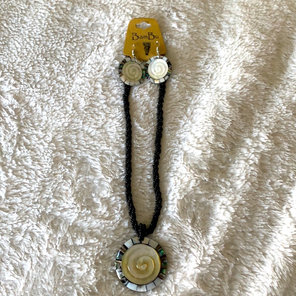 Necklace and earrings